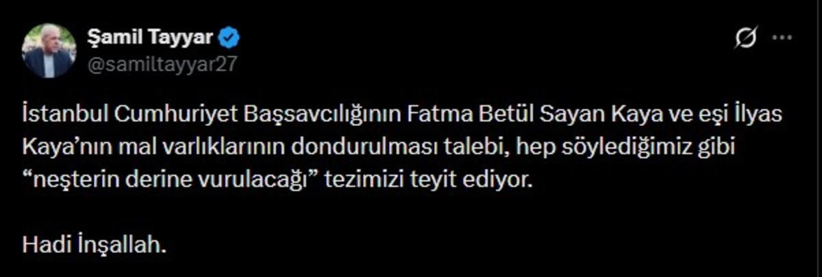 Adı fon soruşturmasına karışmıştı! AK Parti den istifa eden Fatma Betül Sayan Kaya ve eşinin mallarına tedbir talebi 5