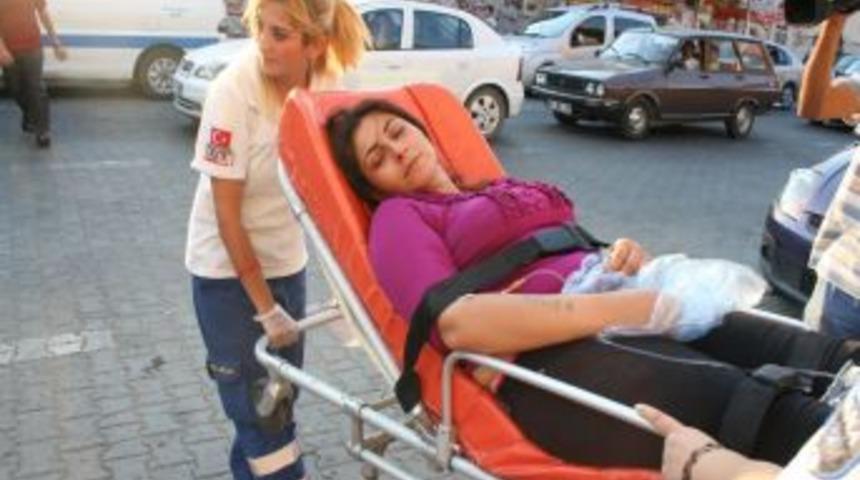 Kocasının elinden zor kurtuldu