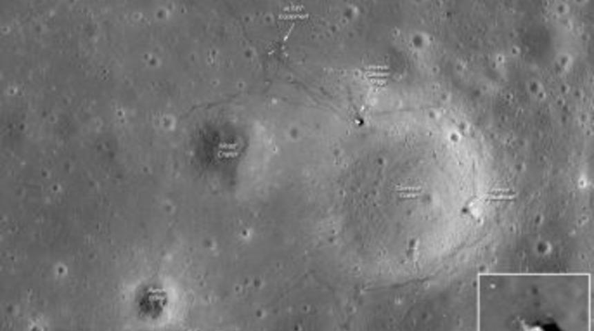 Ay y&uuml;zeyindeki insan izleri