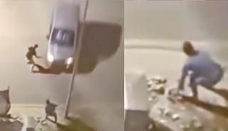 Ağabeyine &ccedil;arptıktan sonra aracıyla &ccedil;ukura u&ccedil;muştu: Tutuklandı