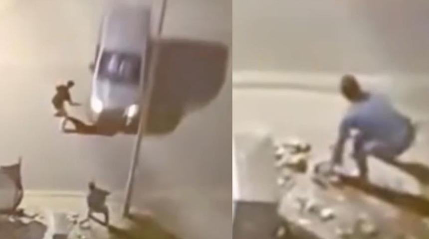 Ağabeyine &ccedil;arptıktan sonra aracıyla &ccedil;ukura u&ccedil;an s&uuml;r&uuml;c&uuml; tutuklandı