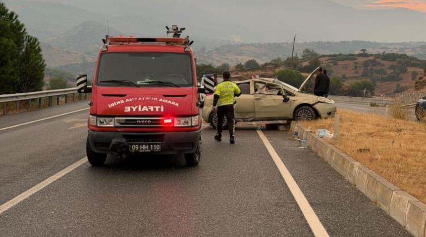&Ccedil;ine&rsquo;de trafik kazası: 4 yaralı