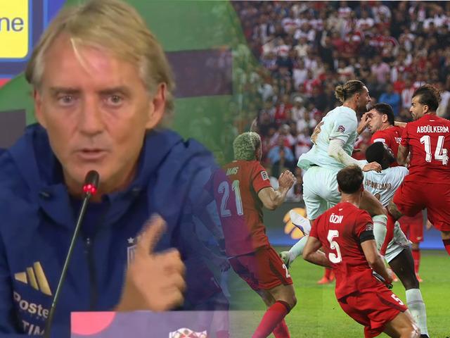 T&uuml;rkiye ma&ccedil;ı &ouml;ncesi Mancini'yi kızdıran soru! Ortam bir anda gerildi