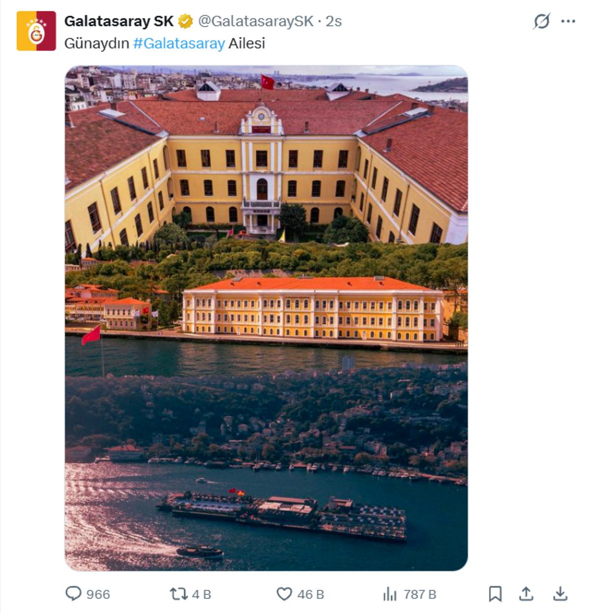 Galatasaray dan Aziz Yıldırım ın sözlerine olay yaratan gönderme! 1