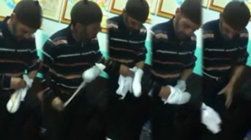 Uyanık dilenci zabıtayı kandıramadı