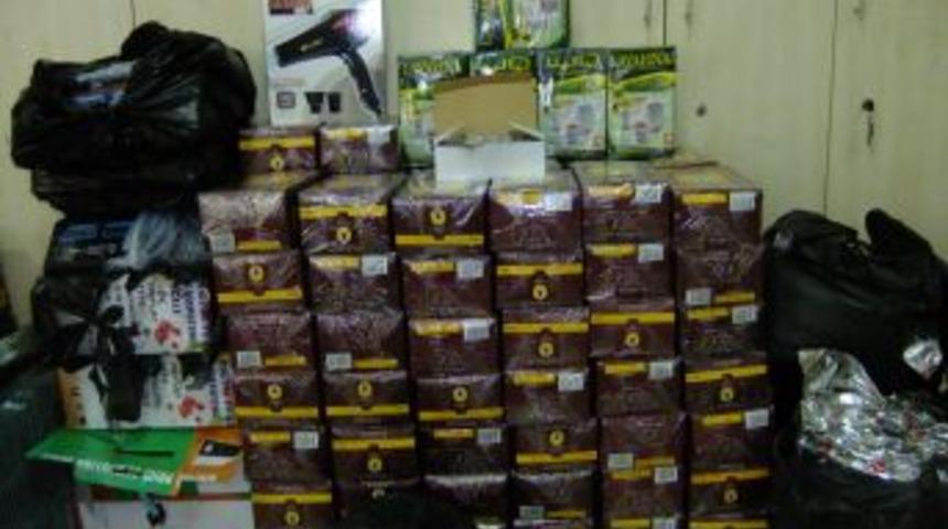 Cilveg&ouml;z&uuml;'nde 50 bin liralık ka&ccedil;ak mal ele ge&ccedil;irildi