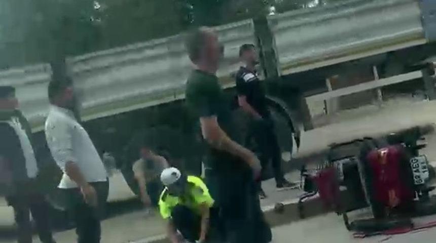 Motosiklet ile otomobil &ccedil;arpıştı: 1 yaralı