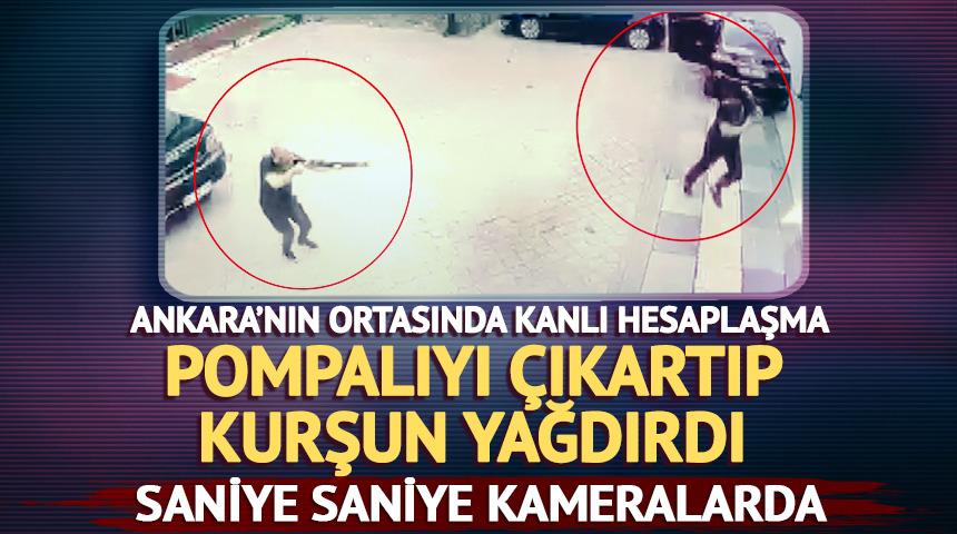 Ankara'da kanlı hesaplaşma! Ara&ccedil;tan silahı &ccedil;ıkartıp kurşun yağdırdı: 1 &ouml;l&uuml;, 1 yaralı