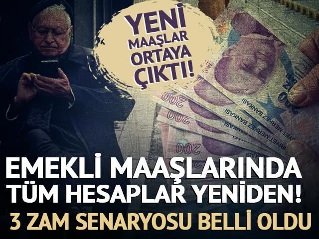 Emekli maaşında t&uuml;m hesaplar yeniden! &Uuml;&ccedil; farklı senaryo &ouml;ne &ccedil;ıkıyor