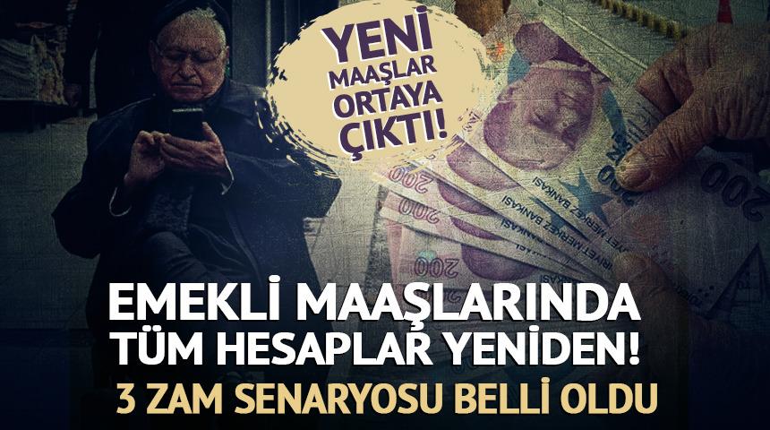 Emekli maaşında t&uuml;m hesaplar yeniden! &Uuml;&ccedil; farklı senaryo &ouml;ne &ccedil;ıkıyor