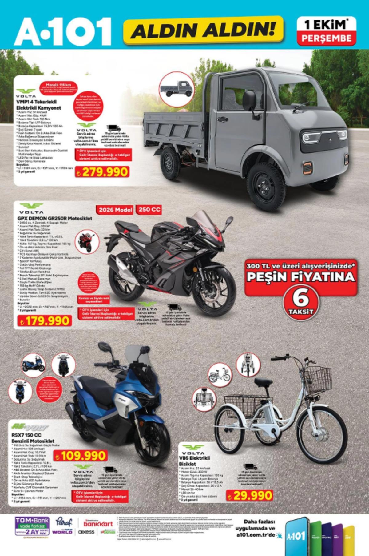 A101 e elektrikli bisiklet geliyor! 1 Ekim 2026 A101 Kataloğu 9