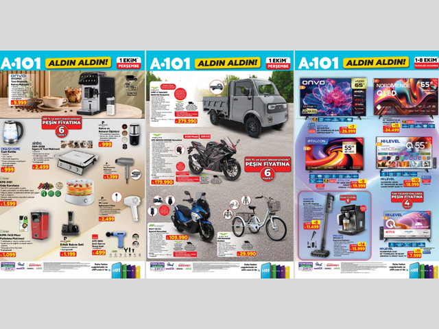 A101'e elektrikli bisiklet geliyor! 1 Ekim 2026 A101 Kataloğu