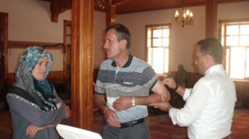 Alaplılı hacı adayları aşılandı