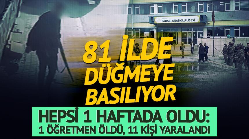 81 ilde d&uuml;ğmeye basılıyor