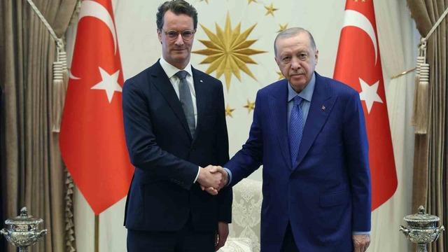 Beştepe'de dikkat çeken görüşme: Cumhurbaşkanı Erdoğan, Wüst’ü kabul etti