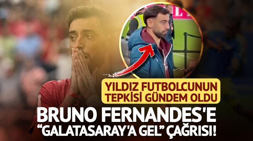 Bruno Fernandes'e &ldquo;Galatasaray'a gel&rdquo; &ccedil;ağrısı! Verdiği tepki olay oldu