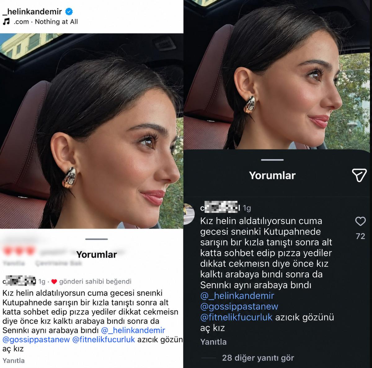 Helin Kandemir fotoğrafına gelen yorumu beğendi: Ortalık karıştı 2