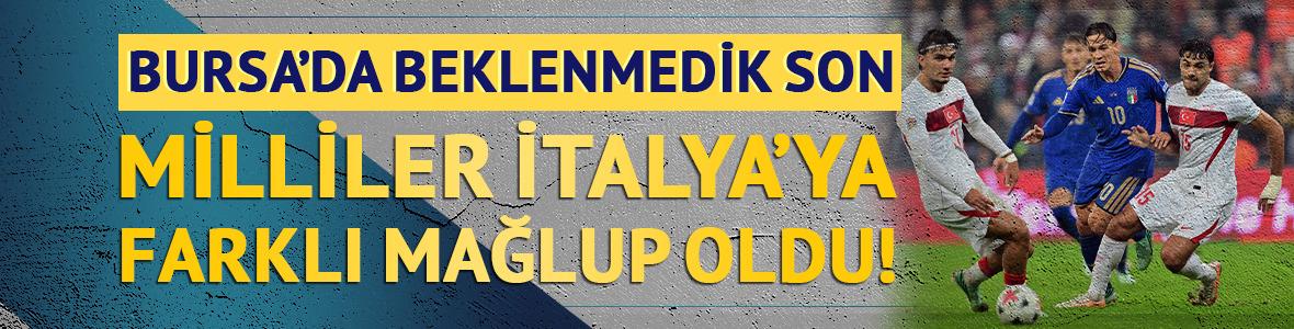 Millilere b&uuml;y&uuml;k şok! İtalya'ya farklı mağlup olduk