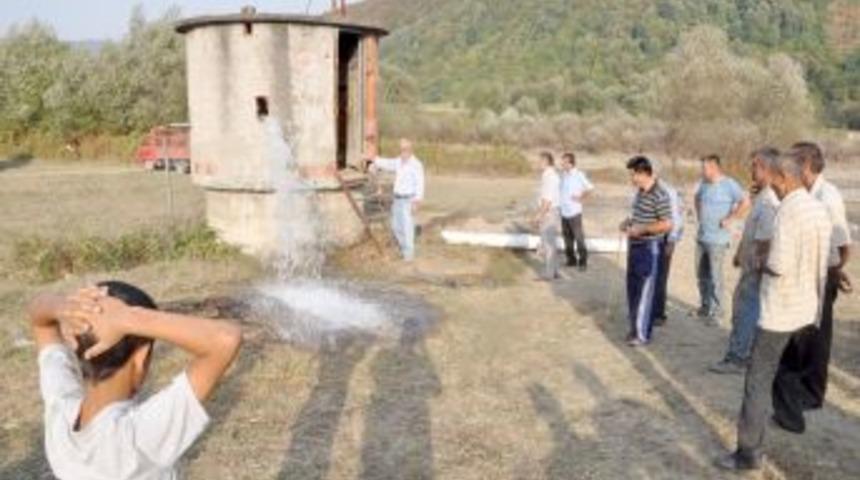 Soğanlı halkı su sevinci yaşıyor