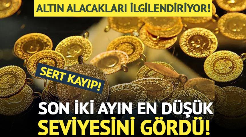 Altın fiyatları son 2 ayın en d&uuml;ş&uuml;k seviyesini g&ouml;rd&uuml;!