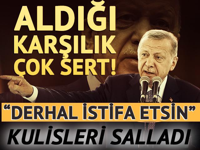 Aldığı karşılık &ccedil;ok sert: "Derhal istifa etsin"