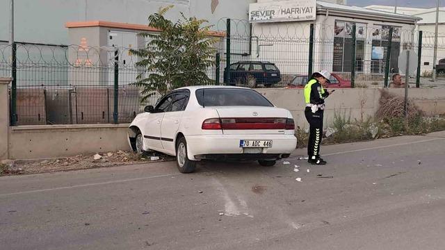 Karaman’da 3 kişinin yaralandığı kaza kamerada 4