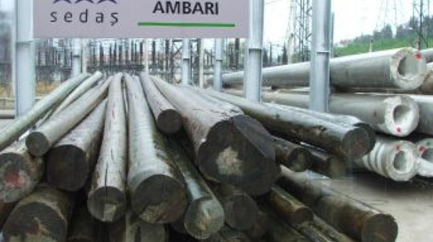 SEDAŞ, bir yılda 5 bin 212 elektrik direği dikti