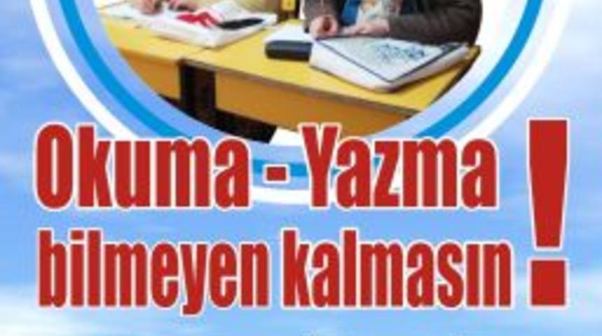 Balıkesir'de 'Okuma Yazma Bilmeyen Kalmasın' kampanyası