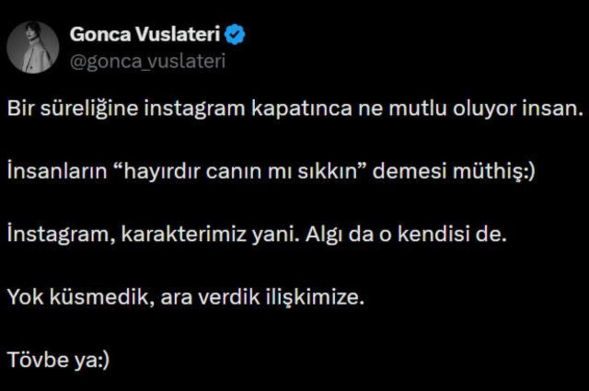 Ömür Usta nın Nevra sı Gonca Vuslateri den şaşırtan karar! Hesabını kapattı 2