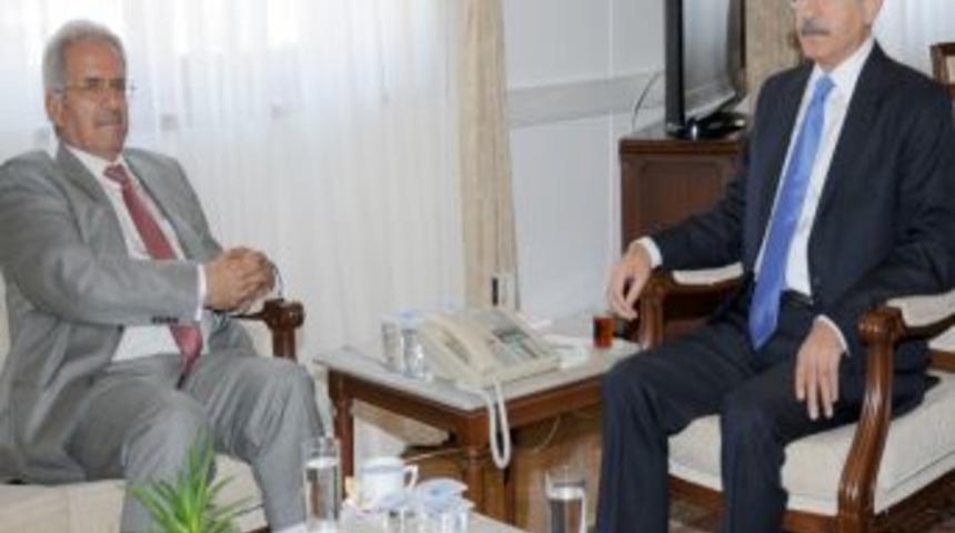 Kılı&ccedil;daroğlu, Filistin B&uuml;y&uuml;kel&ccedil;isi ile g&ouml;r&uuml;şt&uuml;