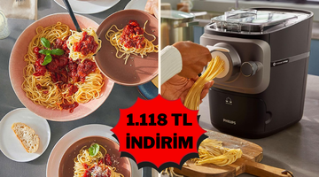Hem makarna hem pizza: Philips Makarna Makinesi indirimde