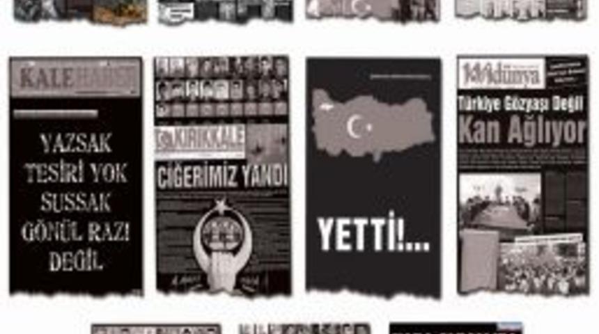 Ter&ouml;re siyah-beyazlı tepki