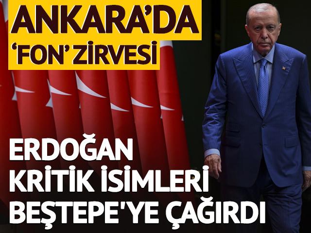 Beştepe'de kritik 'fon' zirvesi! Toplantı sona erdi
