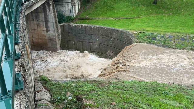 Bursa’da sağanak sonrası Kaplıkaya Deresi’nin debisi yükseldi