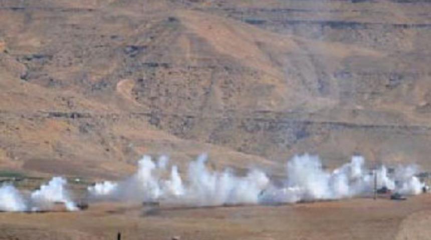 Cizre'de tanklar tatbikat yaptı