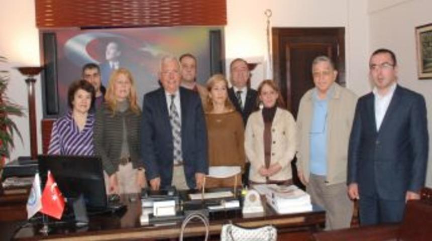 Kent Konseyi y&ouml;netimi, Başkan Posbıyık&rsquo;ı ziyaret etti