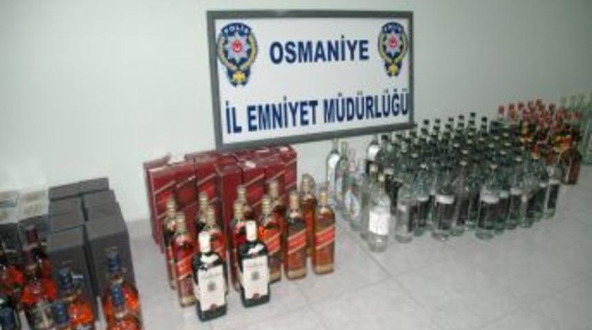 Trendeki ş&uuml;pheli valizden ka&ccedil;ak i&ccedil;ki &ccedil;ıktı