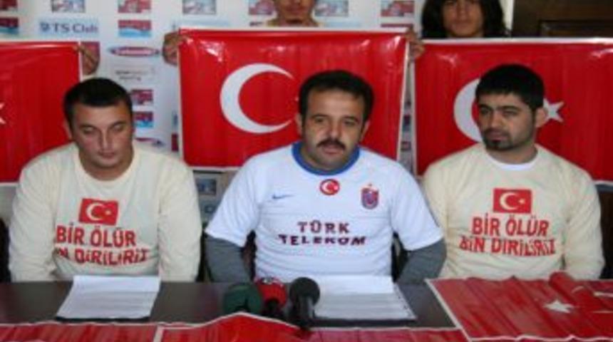 Trabzonsporlu taraftarlar şehitlere saygı i&ccedil;in gitmiyor
