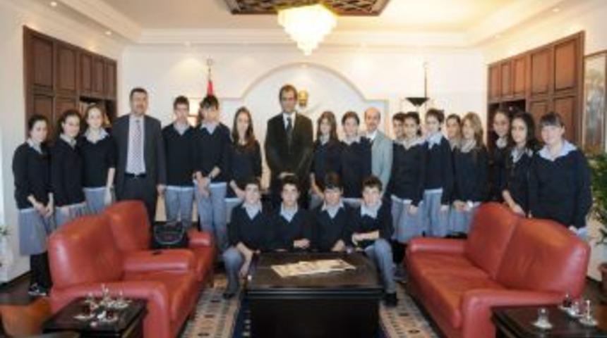 &Ouml;zel Yıldırım Fen Lisesi'nden ZK&Uuml; rekt&ouml;r&uuml;ne ziyaret