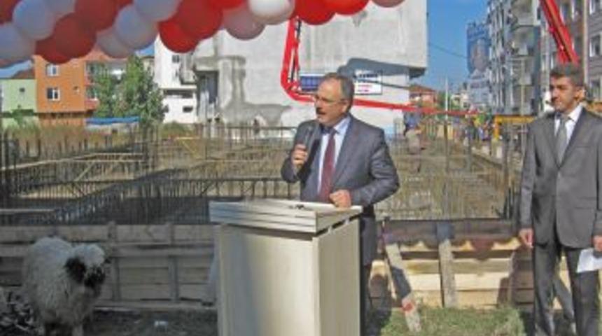 Terme'de yurt ve dersane inşaatının temeli atıldı