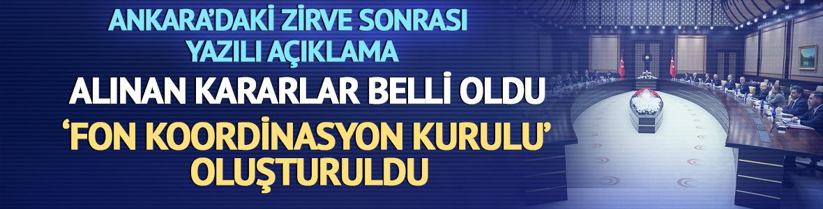 İletişim Başkanlığı duyurdu: Fon Koordinasyon Kurulu oluşturuldu