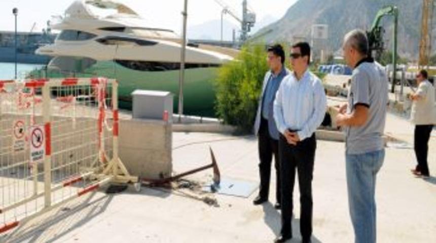 Başkan Tütüncü, yat üretimini yerinde inceledi