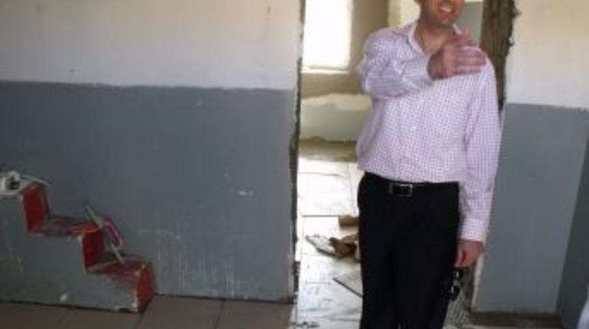 Derslik a&ccedil;ığı olan k&ouml;y okullarına ek derslik yapıldı