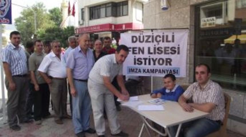 Fen lisesi i&ccedil;in imza kampanyası başlattılar