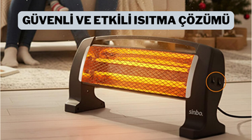 Taşınabilir&nbsp;tasarım ve y&uuml;ksek ısıtma performansı: Sinbo Quartz Isıtıcı 