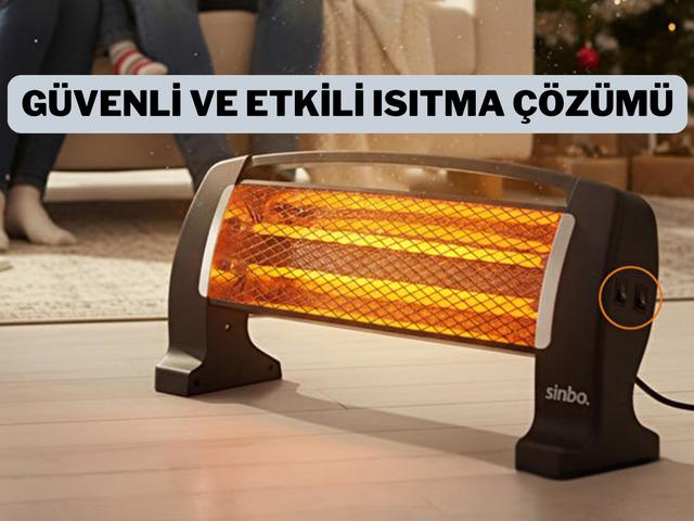 Taşınabilir&nbsp;tasarım ve y&uuml;ksek ısıtma performansı: Sinbo Quartz Isıtıcı 