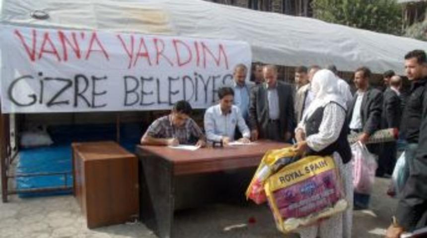 Cizreliler, Van&rsquo;a yardım elini uzattı