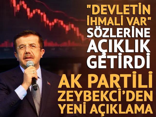 Zeybekci 'Devletin ihmali var' s&ouml;zlerine a&ccedil;ıklık getirdi