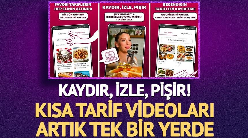 Yemek.com Keşfet: Kaydır, izle, pişir! Kısa tarif videoları artık tek bir yerde
