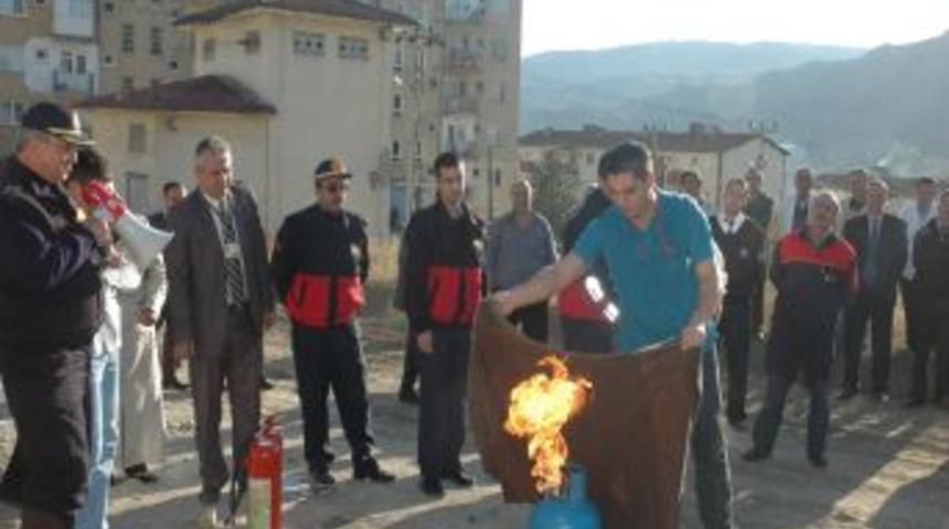 Hastanede yangın tatbikatı